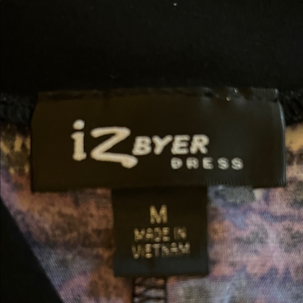 Iz Byer Purple and Black Mini Dress - Picture 4 of 4